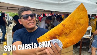 ¿Probé La EMPANADA mas GRANDE de Colombia 😱 Festival del frito en Monteria [upl. by Ruperto743]