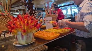 Brilliance of the Seas Windjammer Buffet Lunch at Sea [upl. by Samy]