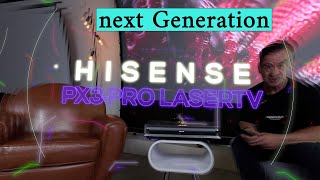 Hisense PX3PRO TRICHROMA – Triple LaserTV next Generation 3D IMAX Enhanced 3000 AL BT2020 [upl. by Nicoline]