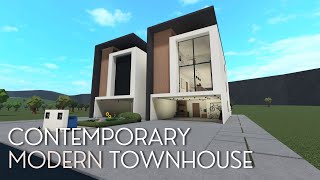 Modern Contemporary Townhouse  Welcome to Bloxburg  442k  Tour [upl. by Morganica237]