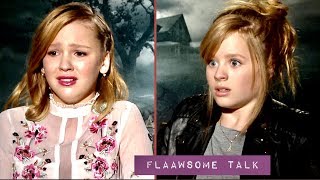 Talitha Bateman amp Lulu Wilson CRY In Interview [upl. by Ellednek]