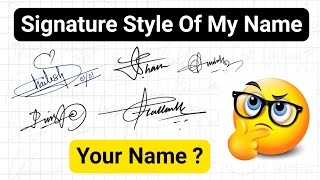 ✅Signature Style Of My Name  Signature Styles  Signature [upl. by Nilram618]