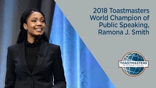 2018 Toastmasters World Champion of Public Speaking Ramona J Smith [upl. by Oinotna395]