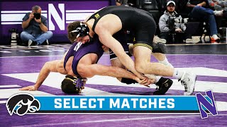 Select Matches Iowa at Northwestern  Big Ten Wrestling  Jan 28 2024 [upl. by Illak953]