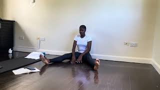 Pilates mat  Spine stretch forward Basic [upl. by Arrik]