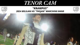 Tenor Cam  quotKrampusquot  2024 Mililani HS quotTrojanquot Marching Band  2024 Mililani Trojan Bandfest [upl. by Fania]