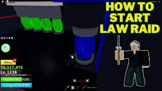 How To Start Law Raid in Blox Fruits  Order Raid Boss  Roblox [upl. by Inami]