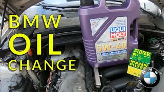 How To Change Your Oil On A BMW E90 325i 328i 335i amp More  BMW Maintenance Series [upl. by Toile]