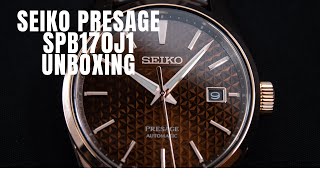 Seiko Presage Sharp Edged SPB170J1 Unboxing  Optura Nordic [upl. by Rexfourd692]