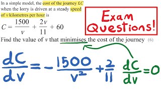 Modelling  Differentiation Year 1  Edexcel AS and A Level Maths [upl. by Paule]