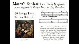 Mouret’s Rondeau in D Major from Suite de Symphonies for flute duet [upl. by Hcra]