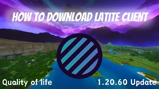 Minecraft Bedrock Client LATITE Client Review and Tutorial [upl. by Kelly]