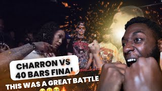 FORMER PRO HOOPER REACTS TO FINAL ROUND CHARRON vs 40 BARS WHO TAKES THE W KingOfTheDot [upl. by Nautna]