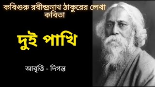 Dui pakhi kobita  দুই পাখি কবিতা  Rabindranath Thakur kobita abritti  Dui pakhi [upl. by Benioff]