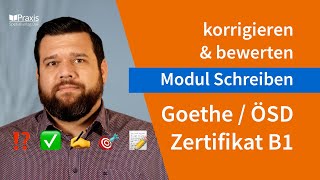 Korrektur und Bewertung GoetheÖSDZertifikat B1 Modul SCHREIBEN [upl. by Florenza]