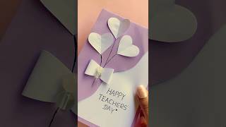 DIY Teacher’s day easy handmade card ideas teachersday [upl. by Noyart]