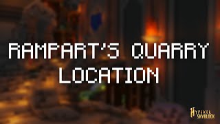 Hypixel Skyblock Dwarven Mines  Ramparts Quarry Location [upl. by Intirb110]