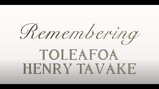 1 Year Celebration of Life  Toleafoa Henry Tavake [upl. by Pasia590]