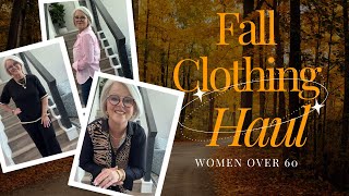 Fall Clothing Haul For Women Over 50  Chicos  Talbots  Walmart  Amazon  Hurry Sales End Soon [upl. by Novehs579]