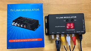 Mini analog TV Channel Modulator works great to make your own home TV channel [upl. by Akim493]