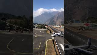 Lukla Airport Nepal most dangerous airport in the world 🌍  luklaairport travel nature [upl. by Euv]