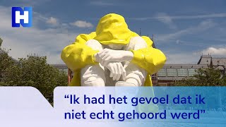 Aandacht voor zelfmoord onder jongeren met beeld op Museumplein [upl. by Eirod844]