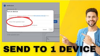 How to Send to Notification to a Single Device from Firebase Console New [upl. by Esmeralda]