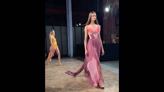 Nensi Dojaka SpringSummer 2025 collection  London Fashion Week 2024 [upl. by Ellirehs]