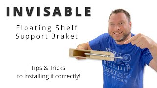 Impressive INVISIBLE Floating Shelf Support Bracket  Woodworking Project  Tips amp Tricks [upl. by Vilberg729]