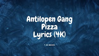 Antilopen Gang  Pizza Lyrics 4K  TM Musik [upl. by Llireva828]