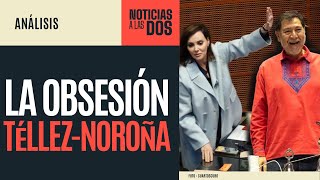 NoticiasALasDos ¬ La obsesión de Lilly Téllez con Noroña divierte las sesiones senatoriales [upl. by Aved]