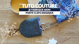 Tuto Couture débutant  Je couds mon Porte clefs Magique [upl. by Coben]