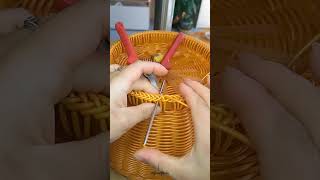 Amazing wire Pot 🍯 crochet bagcraft bagmaking diy [upl. by Enahs]