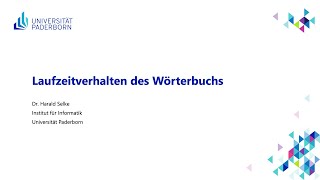 EIG Laufzeitverhalten des WoÌˆrterbuchs [upl. by Astrid]