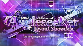 Aegleseeker  Layout Showcase by Airbound amp more Extreme Demon  Geometry Dash [upl. by Attaynek]