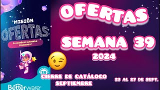 OFERTAS PROMOCIONES SEMANA 39 2024 Betterware 🩵 [upl. by Imik792]