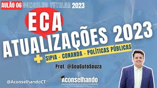 Aulão 06  ECA Atualizações do ECA Políticas Públicas SIPIA e CONANDA CONSELHO TUTELAR 2023 [upl. by Sialac]