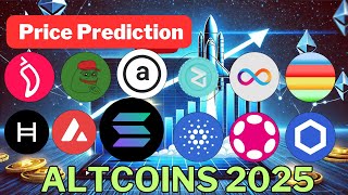 ALTCOINS PRICE PREDICTION 2025 altcoins priceprediction [upl. by Ternan746]