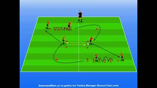 U8 passing and receiving drill [upl. by Macdonell580]