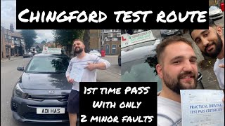 Chingford Driving Test Route  1st Time Pass [upl. by Haff333]