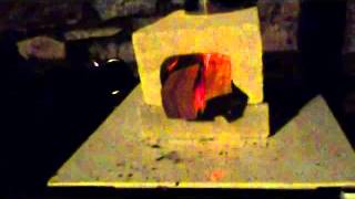 Stufa Rocket semplice Misure Tutorial  Rocket Stove n 1 GasBeton [upl. by Colier]