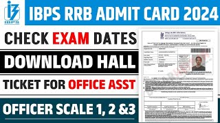 IBPS RRB Clerk Admit Card 2024  Exam Date Out [upl. by Julide]