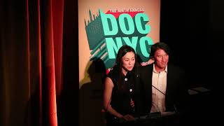 DOC NYC presents Elizabeth Chai Vasarhelyi and Jimmy Chin at the Visionaries Tribute in 2018 [upl. by Leik749]