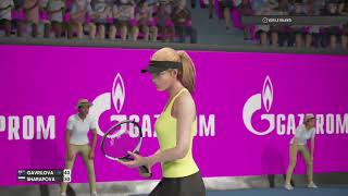 AO International Tennis  Maria Sharapova vs Daria Gavrilova  116 Final Saint Petersburg WTA [upl. by Dlawso]