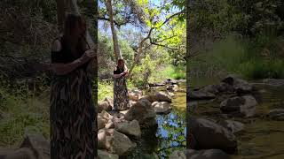 Flute Spirit of Elfin Forest Awaiting a concert I sought shade in the woods and shared my song [upl. by Ludlew]