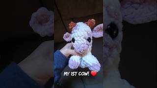 My 1st crochet cow crochet cow amigurumi [upl. by Quillon]