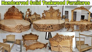 Premium Quality Furnitures  Handcarved Solid Teakwood Furnitures  Available on Factory Prices [upl. by Assilam148]