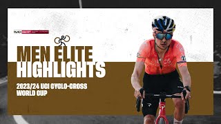 Benidorm  Men Elite Highlights  202324 UCI Cyclocross World Cup [upl. by Immaj]