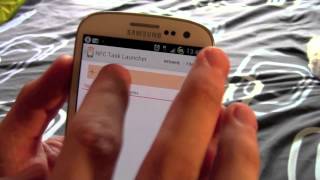 Samsung S3 controlled by NFC tags [upl. by Aicekan]