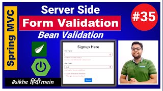 Server Side Form Validation  Spring MVC  Spring Boot Tutorial [upl. by Melisent]